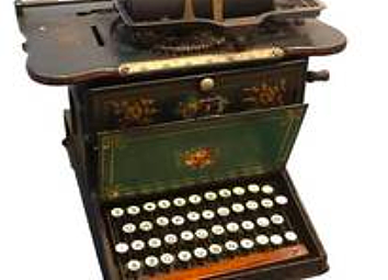 Venta de la primera Máquina de escribir