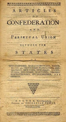 Ratifications of the Articles of Confederation
