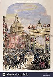ALFONSO XII ENTRA EN MADRID