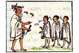 Infante llevado al Calmecac