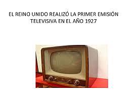 Primera emisión televisiva