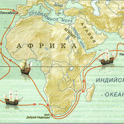 Timeline: Открытие морского пути в Индию