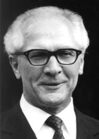 Erich Honecker + leadership