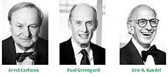 Arvid Carlsson, Paul Greengard y Eric R. Kandel