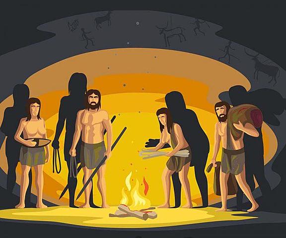 El hombre descubre fuego