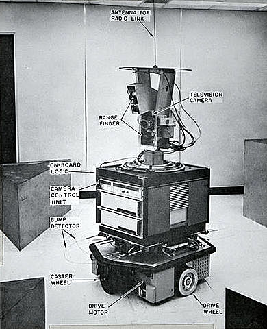 Shakey, el primer vehículo autoguiado