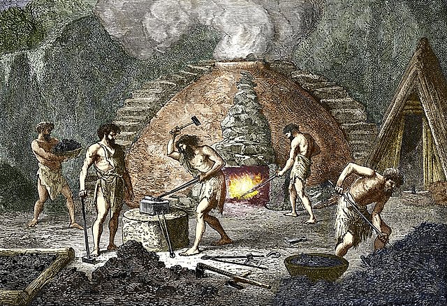 Bronze Age- Smelting iron