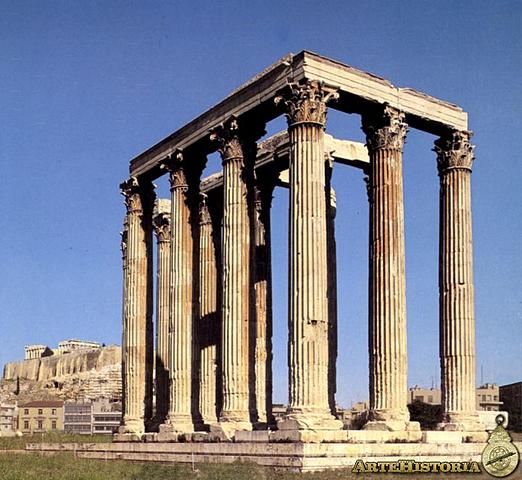 Templo Zeus Olímpico en Atenas.