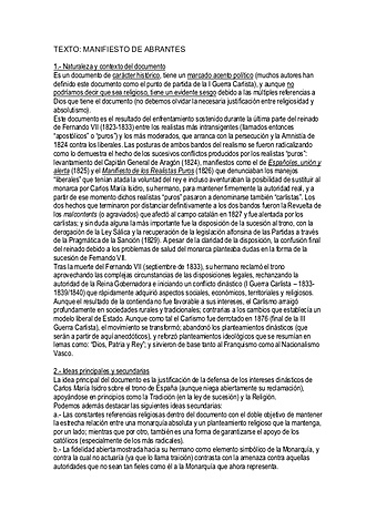 Manifiesto de Abrantes (inicio de la 1ª Guerra Carlista)