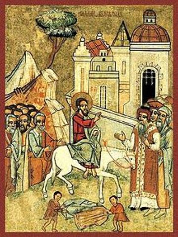 Вход Господень в Иерусалим ( за неделю до Пасхи )