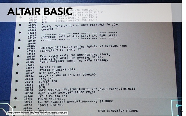 Bill Gates y Paul Allen crean Altair Basic