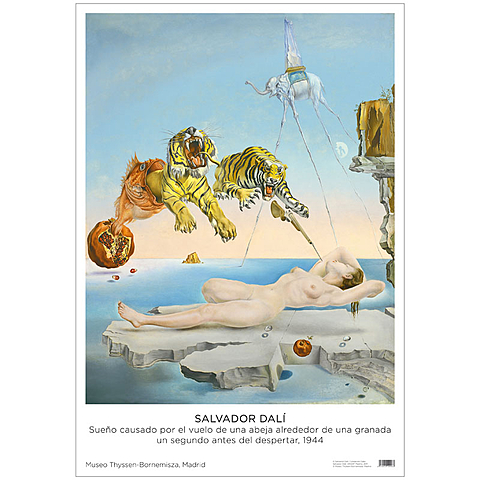 Sueño causado por el vuelo de una abeja alrededor de una granada un segundo antes del despertar