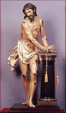Cristo atado a la columna.