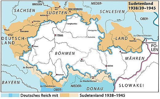 Hitler takes over Studetenland