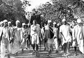 Gandhi Begins his Peaceful Protest