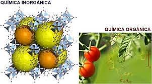 División de la química: Química orgánica  - Química inorgánica
