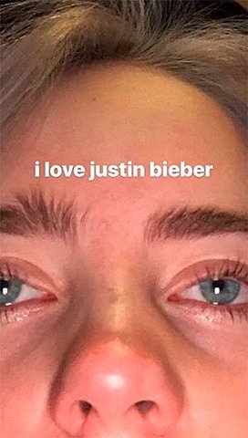 ela é apaixonada pelo justin biber