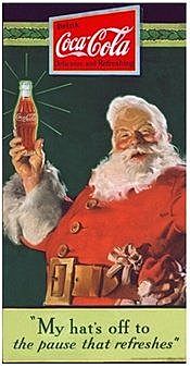 Djed Božićnjak uživa u Coca-Coli