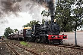 James Watt builds improved steam train