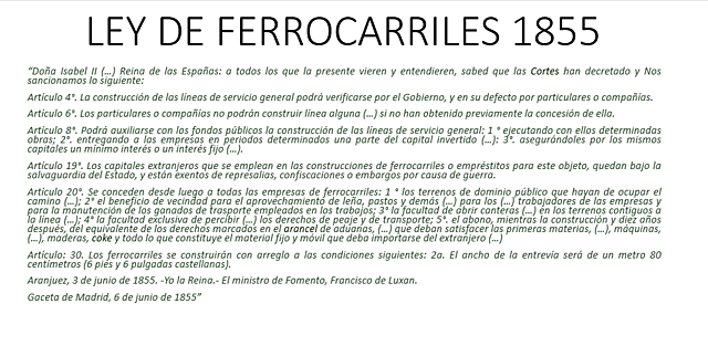 Ley de Ferrocarriles