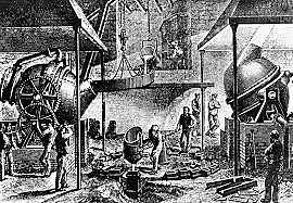 Mass production of steel invented