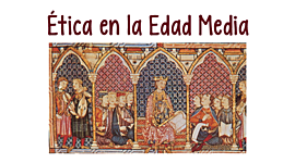 Timeline: La ética en la edad media