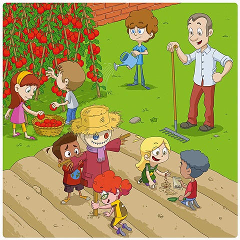 Organizar terreno para huerta y elaboración de abonos.