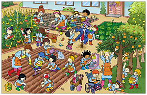 Organización de eras.