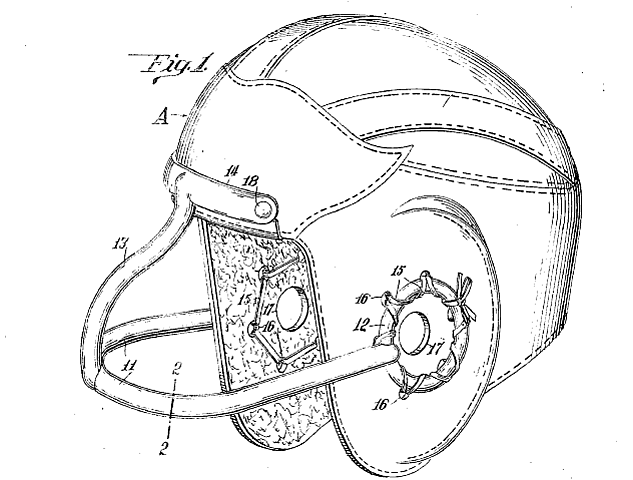 First Facemask on a Helmet