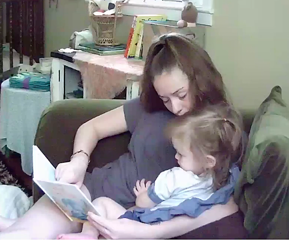 Reading to my niece