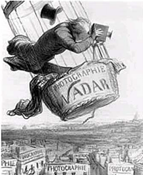 Famous photographer Nadar and aerial photography