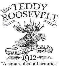 Roosevelt runs for Presidency and loses due to Bull-Mouse Party