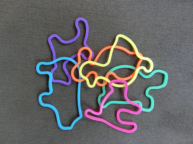 Me encantaba coleccionar manillas de caucho