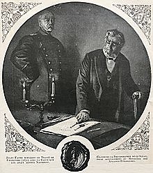 Firma del Tratado de Frankfort.