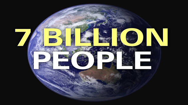 7 Billion mark on the world