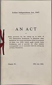 The Indiam Independence Act