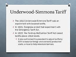 Underwood - Simmons Tariff