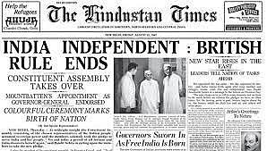 India Gains Independence.