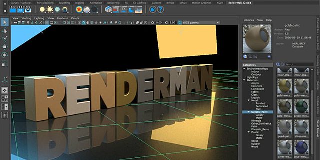 Renderman el software de Pixar.