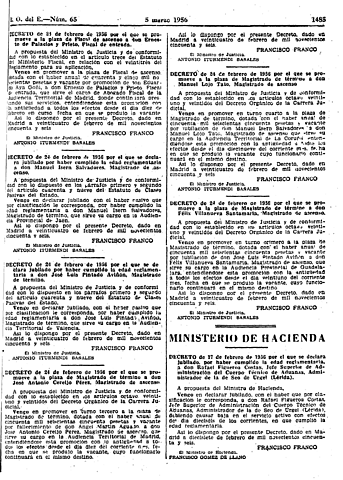 Decreto 2367 y 3743 de 1956