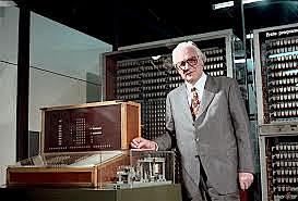 German engineer Konrad Zuse (1910 – 1995) builds a computer using 35mm film tape to control programming.