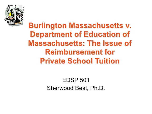 Burlington School Committee v. Department of Education