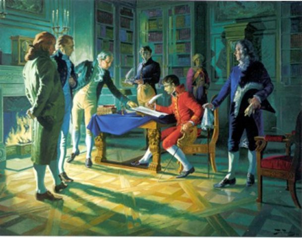 Treaty with Spain sets 49th parallel