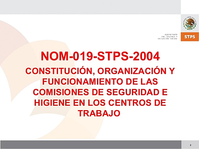 NOM-019-STPS-2004