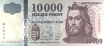 10000 forintos bankjegy bevezetése