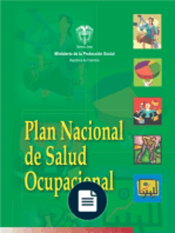 PLAN NACIONAL DE SALUD OCUPACIONAL
