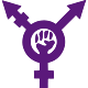 Transfeminism symbol purple