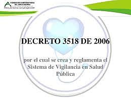 DECRETO 3518 2006