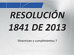 RESOLUCIÓN 1841 2013