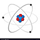 Atom cartoon icon vector 7197459